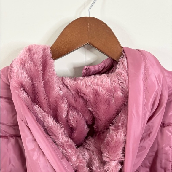 U.S. Polo Assn. Wave Quilt Cozy Jacket Oxford Rose LG women’s new hooded fuzzy - Picture 5 of 8